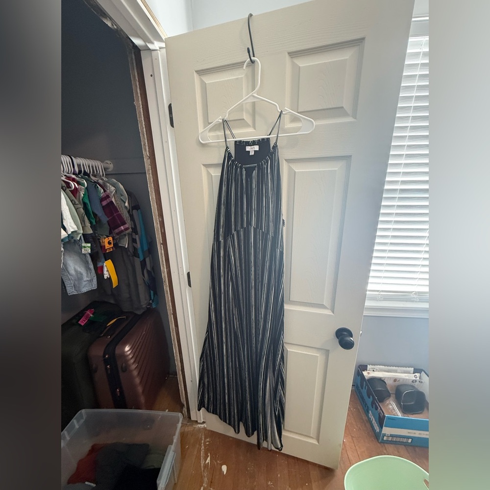 Candie's Black and White Striped Dress